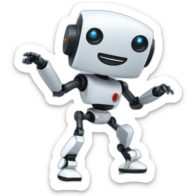 dancing robot sticker