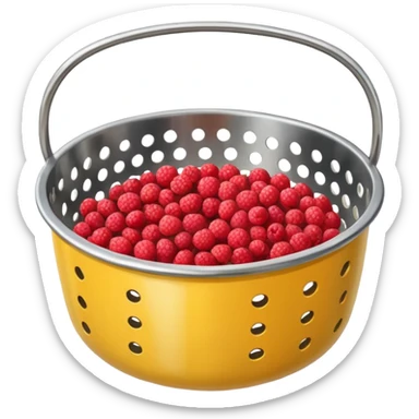 Un tamis avec des trous pour tamiser des baies de sichuan sticker