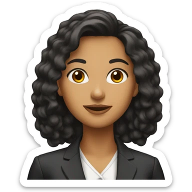 Young Latina Executive sticker