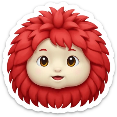 Fiocco morbido rosso sticker