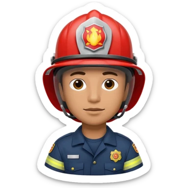 hispanic fire fighter sticker