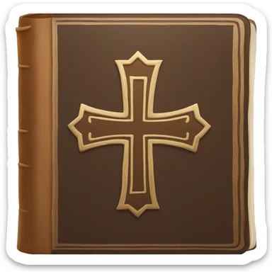 brown Bible sticker