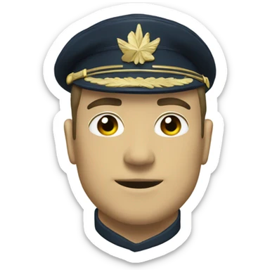 lieutenant rank badge sticker