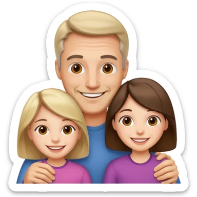 Papá e hija sticker