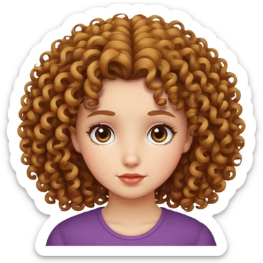 ragazza riccia sticker