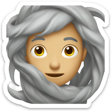 grey tall windy slide sticker