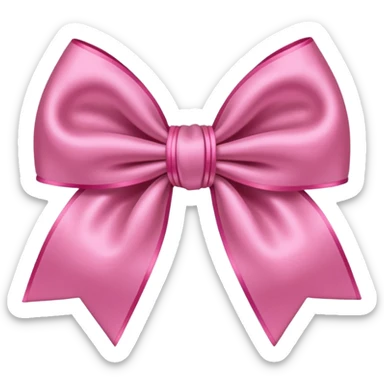 Pink Bow hair accessories  sticker