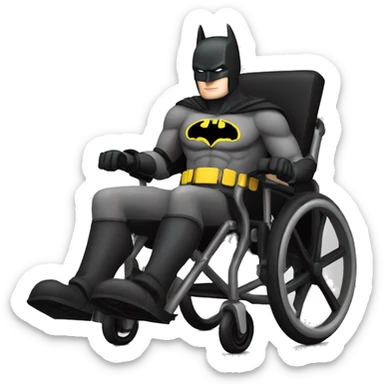 batman en fauteuil roulant sticker