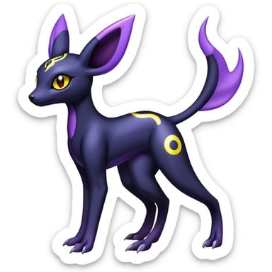 Salazzle-Umbreon-Fakémon-hybrid-creature (full body)  sticker