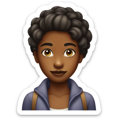 Hyperpigmentation girl sticker