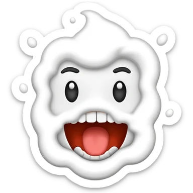 frothing at the mouth sticker