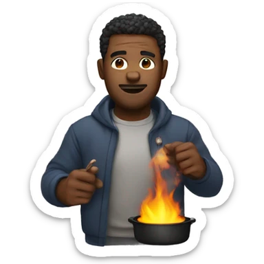 Man that is heating up sticker