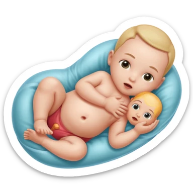 baby in womb  sticker
