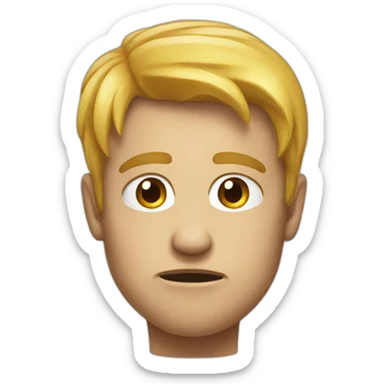 unpredictable face sticker