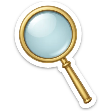 magnifying glass sticker