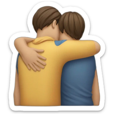 Someone patting a sad person on the back sticker