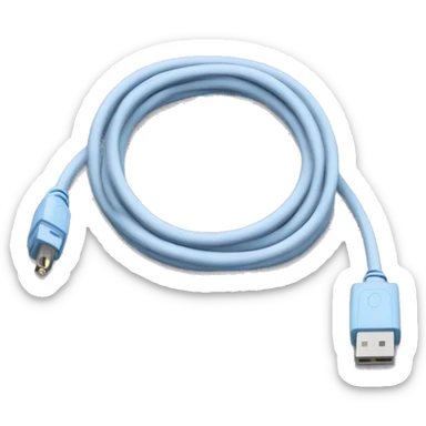 Picture of HD I cable with connector end facing me so I can see the shape.  sticker