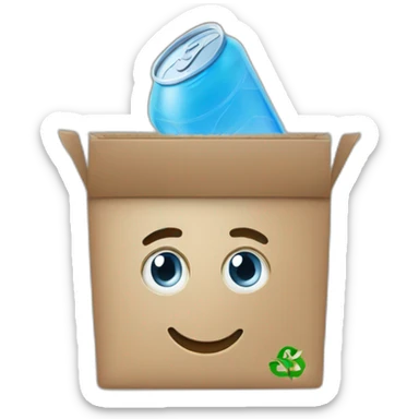 A mobile app that reward the recycling sticker