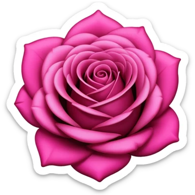 BLACKPINK-inspired black and pink rose emoji sticker