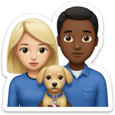 African black male with black hair fucking blonde girl doggy style sticker