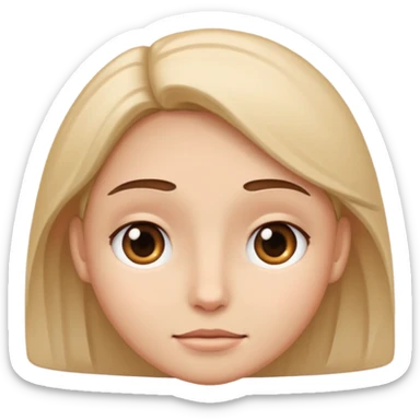 Face that says bffr sticker