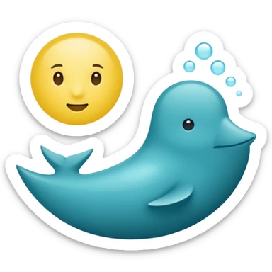 Color palette: soothing blues or teals for trust and calm, with one bright accent (yellow spark or dot) as the “curated signal” you won’t miss. sticker