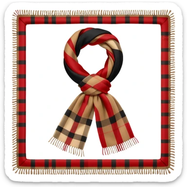burberry scarf sticker