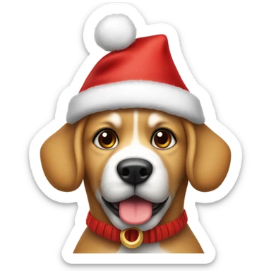 Perro navideño  sticker