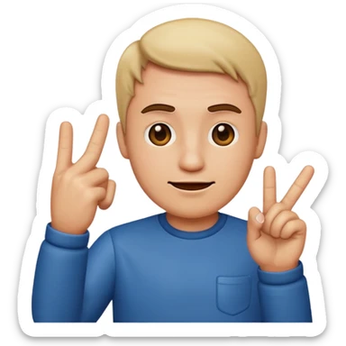 emoji iphone homme qui fait un doigt d’honneur  sticker