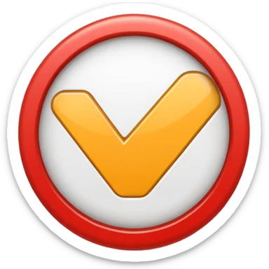 bouncing white check mark coming at you sticker