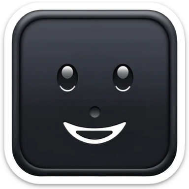 ⬛ this emoji but blacker and no highlight  sticker