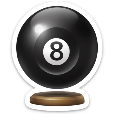 Magic eight ball sticker