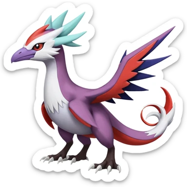  Nargacuga-Latias-Noibat-Noivern-Silvally-Pokémon-Fakémon-fusion (full body) sticker