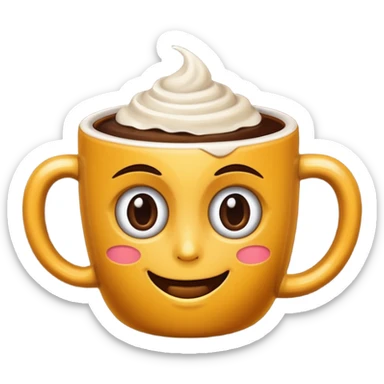 Grano de café con personalidad
 sticker
