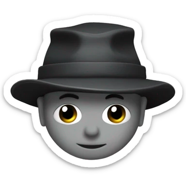 Squalo con cappello a cilindro sticker