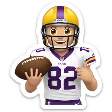 kirk cousins holding eggplant sticker