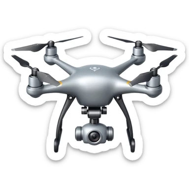 A flying drone  sticker