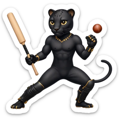  Panther in cricket sticker