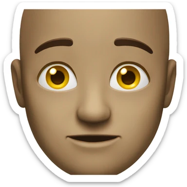 a standard yellow emoji face, but there are highly pronounced dark circles under the eyes sticker