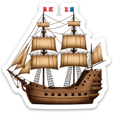 Batavia the Dutch East India Company ship sticker