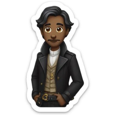 Lucien gothique sticker