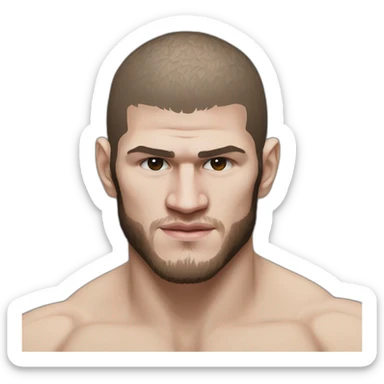 Ufc fighter khabib nurmagomedov sticker