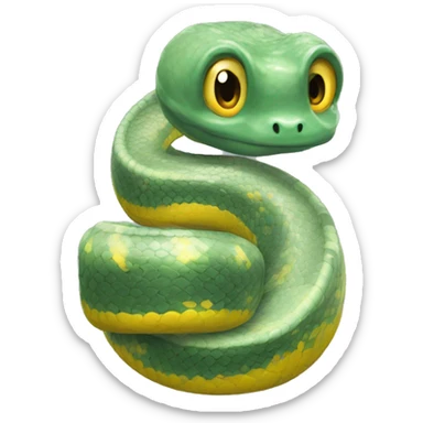 Un developeur python devant sont ordi sticker
