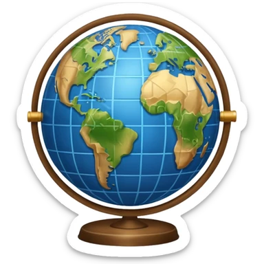 Earth Globe from Film Studios sticker
