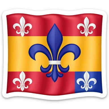 louisiana Creole flag sticker