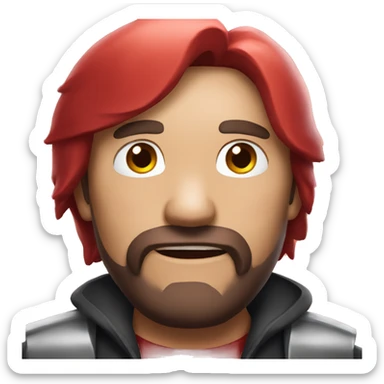 discord nitro emoji in shining red colo sticker