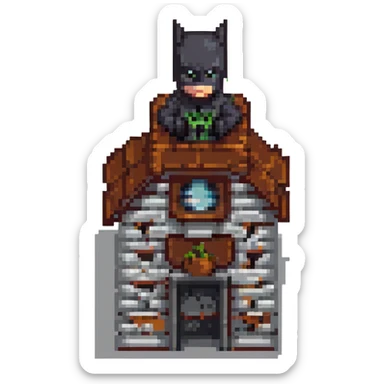 gotham city house sticker