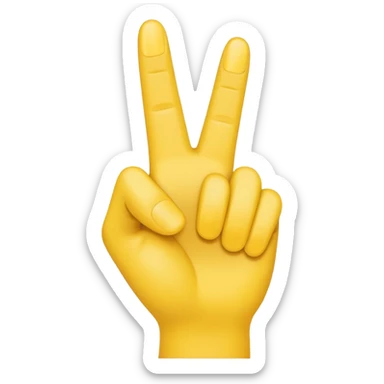 The standard yellow pointing up finger emoji but make the index finger bent  like it's curling sticker