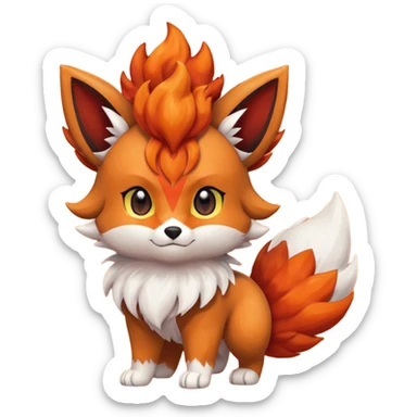 Litten-Eevee-Vulpix-fusion sticker