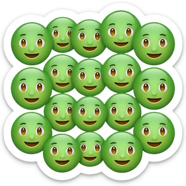 ❌ change the emoji color from red to green color sticker